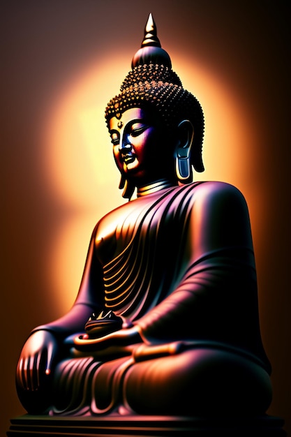 Photo gratuite gautum bouddha vesak purnima statue symbole de la paix · photo gratuite