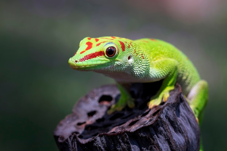 Photo gratuit gecko diurne géant de madagascar