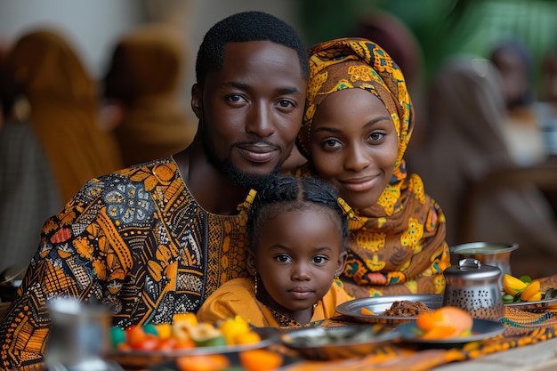 Photo gratuite des gens célèbrent le ramadan ensemble.