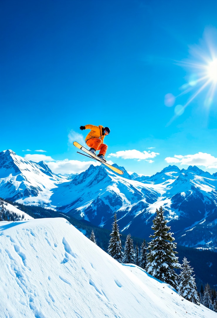 Photo gratuit des gens qui pratiquent des sports de neige