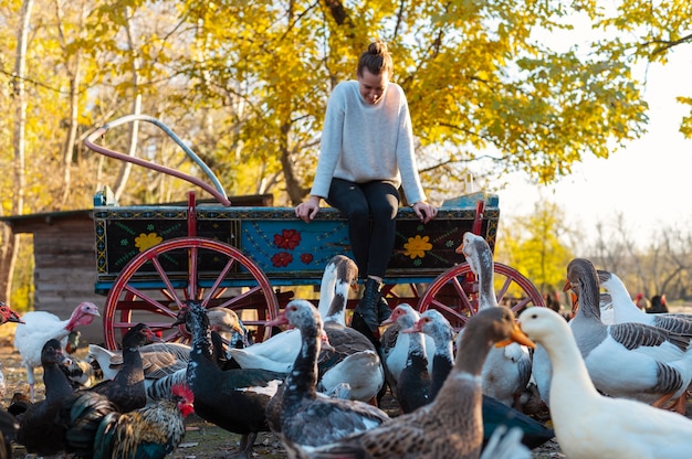 Les gens qui s'occupent de la ferme