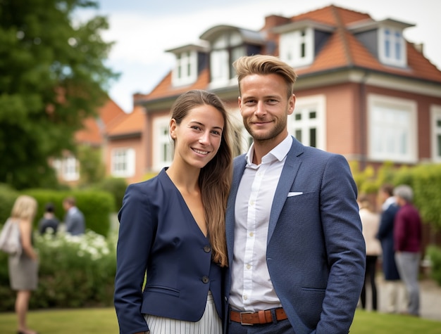 Photo gratuite des gens de taille moyenne qui travaillent comme agents immobiliers.