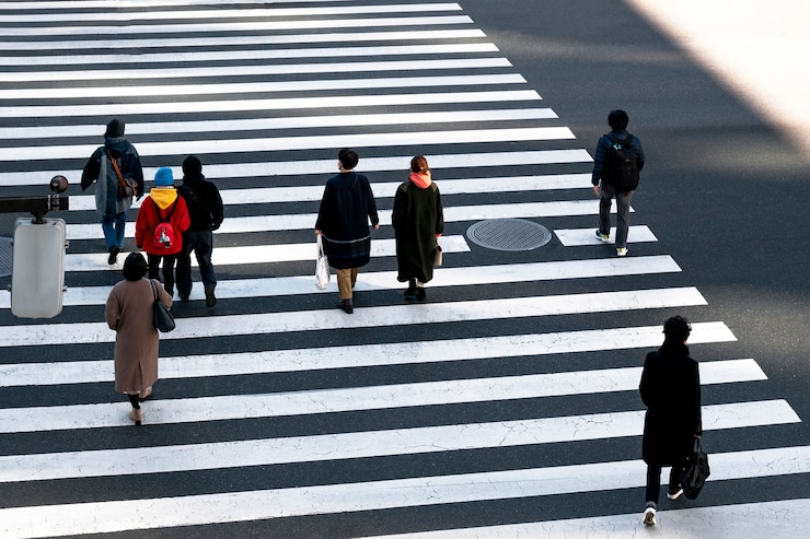 Photo gratuit des gens de tokyo voyageant dans la rue.