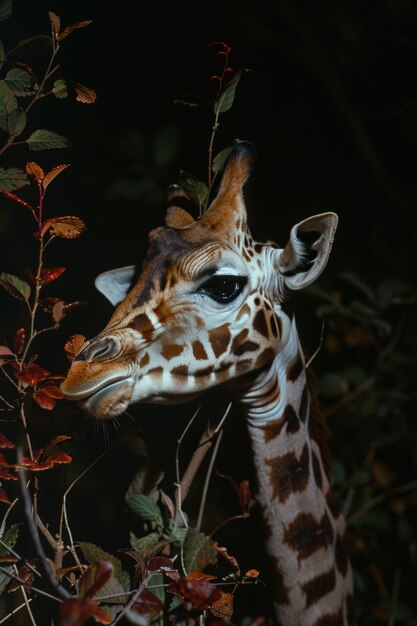 La girafe dans la nature