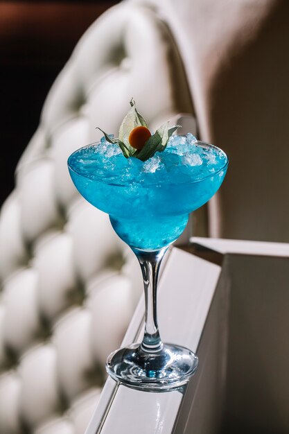 Glace liquer bleu lagon