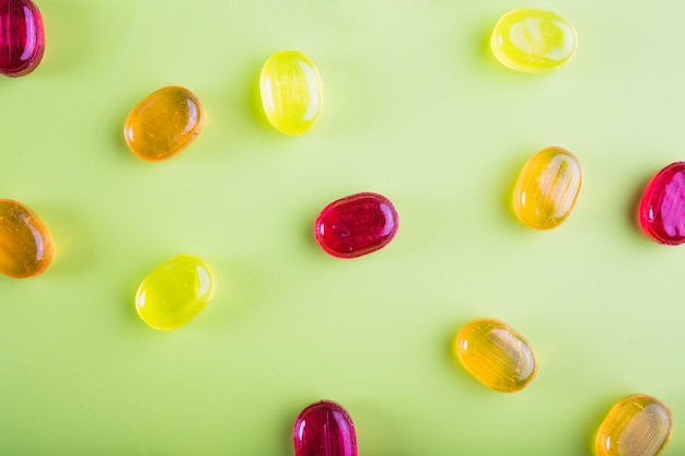 Photo gratuite gouttes de bonbons close-up