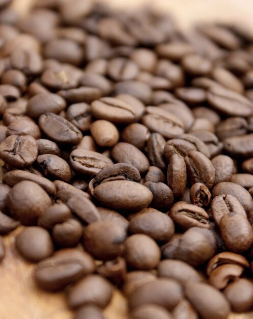 Les grains de café faible profondeur de champ utilisé