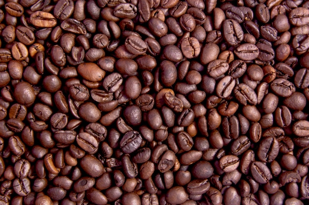 Grains de café grillés