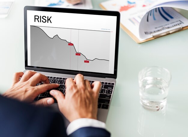 Graphique du risque d'investissement financier des entreprises