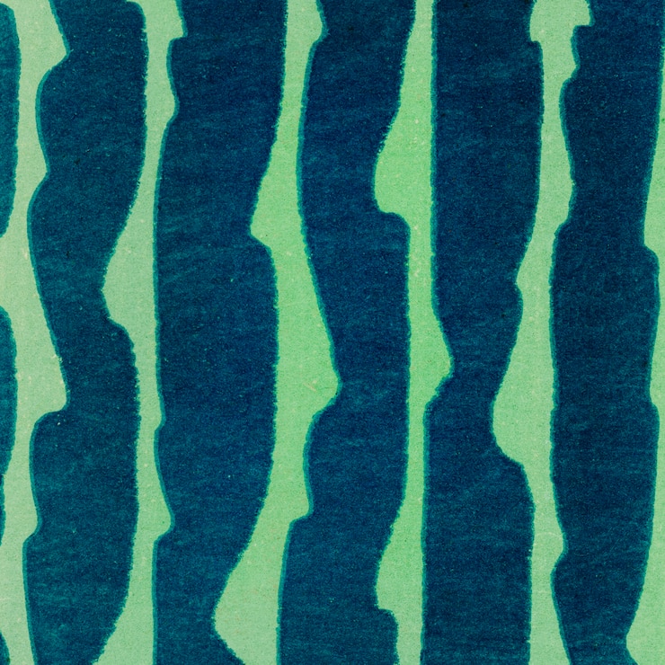Photo gratuit gravure sur bois vintage de textile japonais de shima-shima (1904) de furuya korin. améliorer numériquement