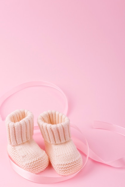 Gros plan, de, bébé, chaussettes