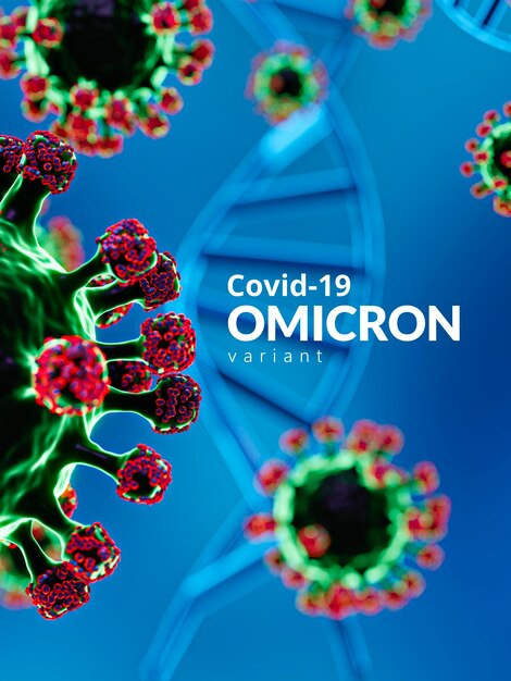 Gros plan sur la cellule omicron