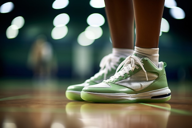 Photo gratuite gros plan sur les chaussures de basket