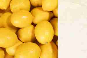 Photo gratuite gros plan de citrons d'agrumes