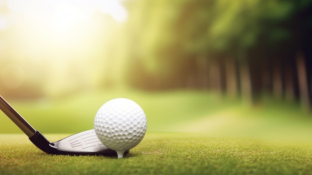 Photo gratuite gros plan sur un club de golf