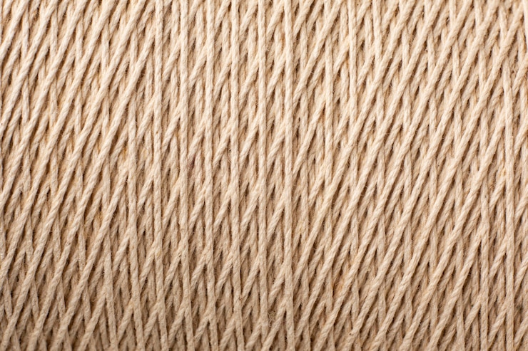 Photo gratuit gros plan sur la composition de la texture de la corde vue de dessus