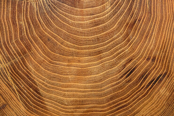 Photo gratuit gros plan, de, croissance, anneaux, sur, arbre