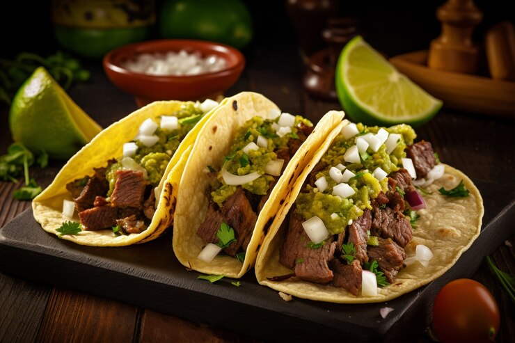 Photo gratuit gros plan sur de délicieux tacos