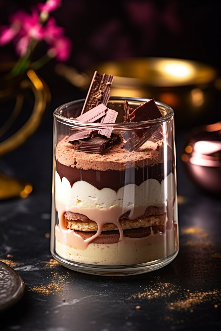 Photo gratuit gros plan sur un dessert raffiné