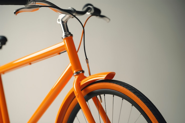 Photo gratuit gros plan des détails et des pièces du vélo