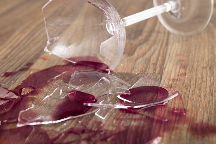 Photo gratuit gros plan sur les détails de la tache de vin
