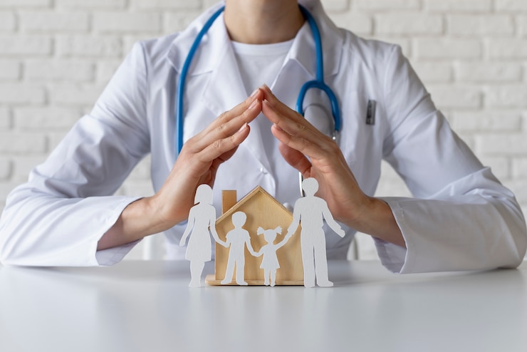 Photo gratuit gros plan, docteur, à, stéthoscope