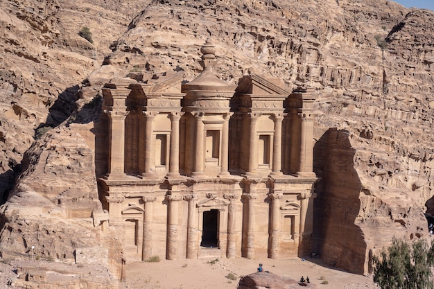 Gros plan du Petra Uum en Jordanie pendant la journée