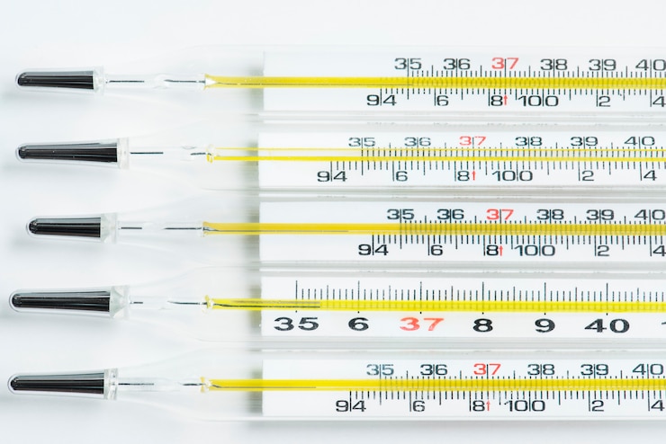 Photo gratuit gros plan du thermomètre