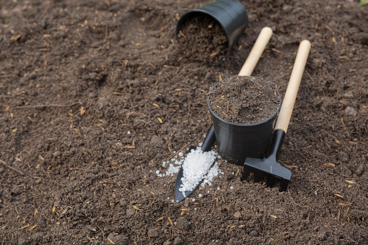 Photo gratuit gros plan de l'équipement de jardin mis sur le sol