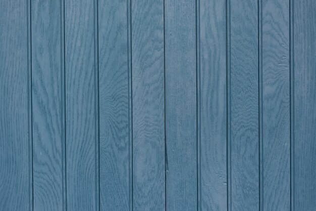 Gros plan de fond en bois de planche bleue