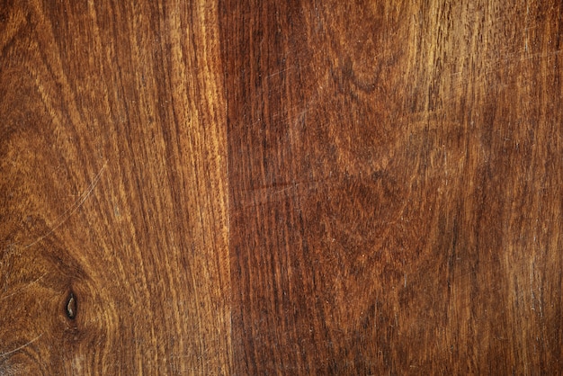 Photo gratuite gros plan d'un fond texturé de plancher en bois marron