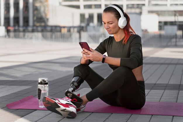 Gros plan sur la formation de femme sport diversité