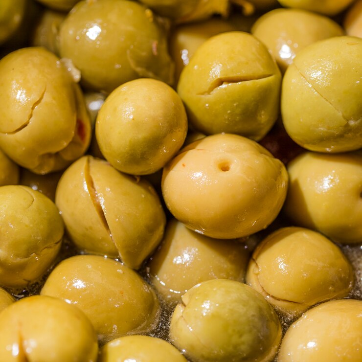 Photo gratuit gros plan, frais, olives jaunes