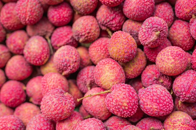 gros plan de fruits de litchi