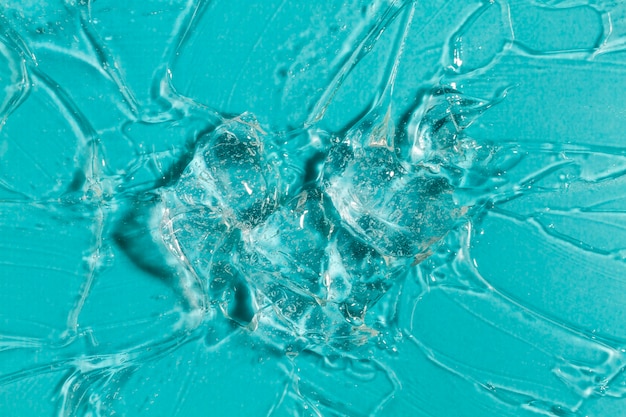 Gros plan de gel hydroalcoolique à plat