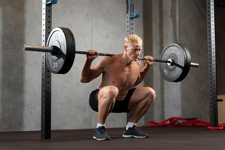Photo gratuit gros plan sur l'homme faisant de l'entraînement crossfit