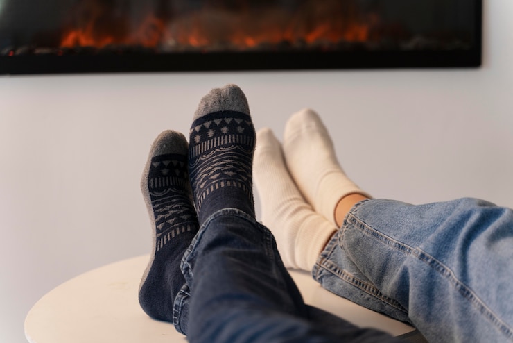 Photo gratuit gros plan sur les jeunes adultes profitant du confort à la maison