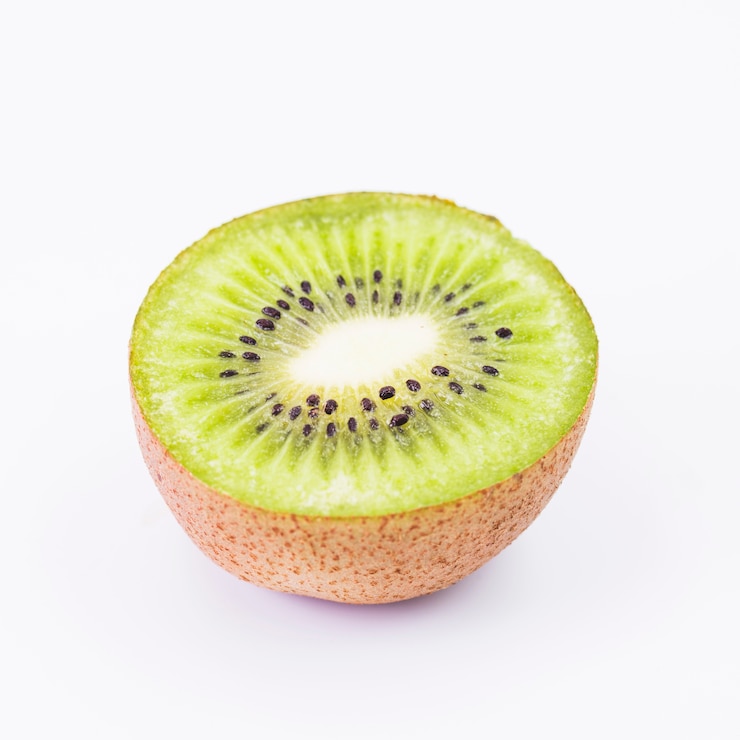 Photo gratuit gros plan, de, kiwi, sur, fond blanc