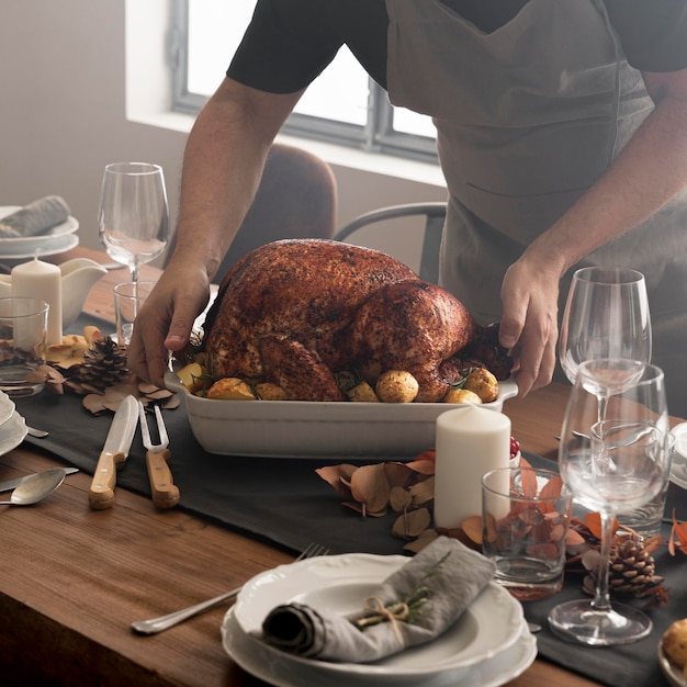 Gros plan de la nourriture pour le jour de Thanksgiving