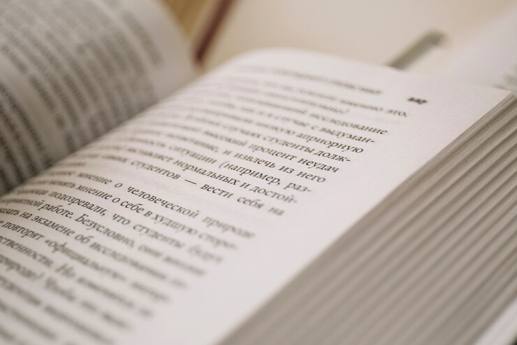 Photo gratuit gros plan des pages du livre
