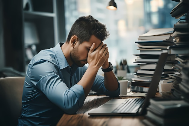 Gros plan sur une personne souffrant d'anxiété