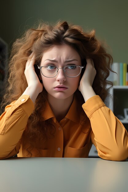 Gros plan sur une personne souffrant d'anxiété