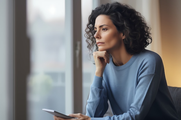 Gros plan sur une personne souffrant d'anxiété