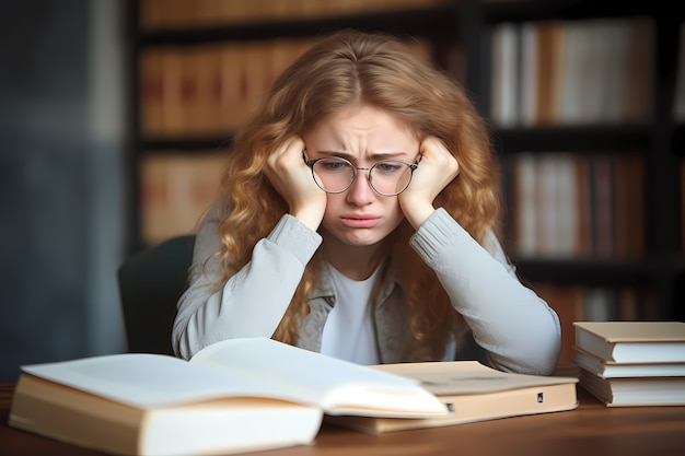 Gros plan sur une personne souffrant d'anxiété