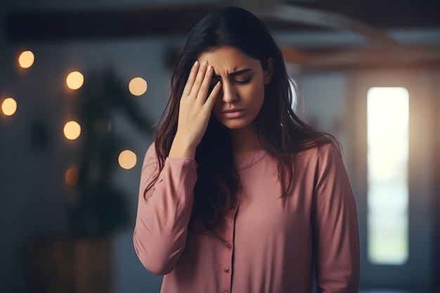 Photo gratuite gros plan sur une personne souffrant d'anxiété