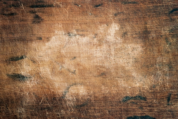Gros plan d&#39;une planche de bois rustique