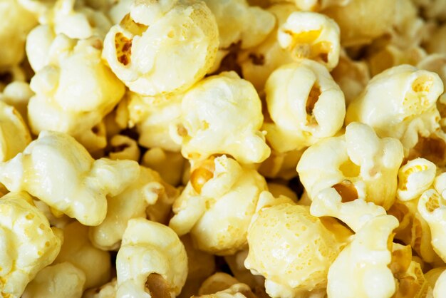 Gros plan de pop-corn