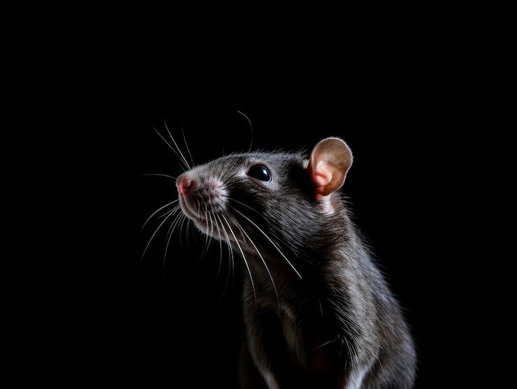 Photo gratuit gros plan sur le profil du rat