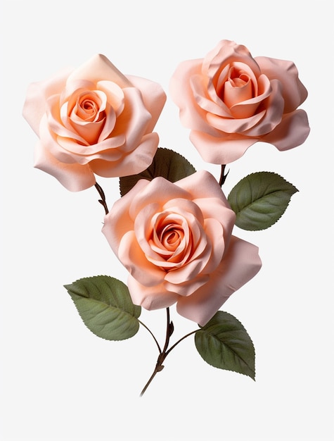 Gros plan sur les roses décoratives