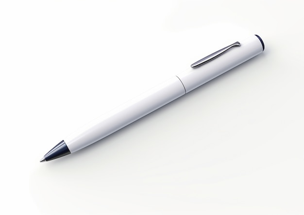 Gros plan sur un stylo blanc